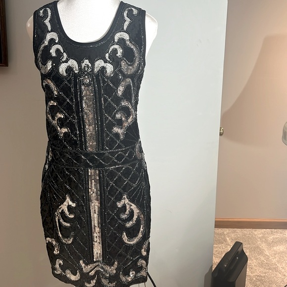 1920’s inspired 💕Bling black dress💕 - Picture 1 of 6